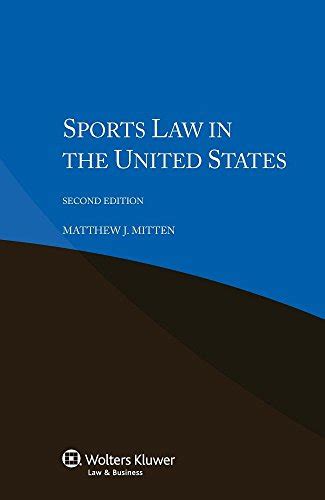 Book cover: Sports law in the United States